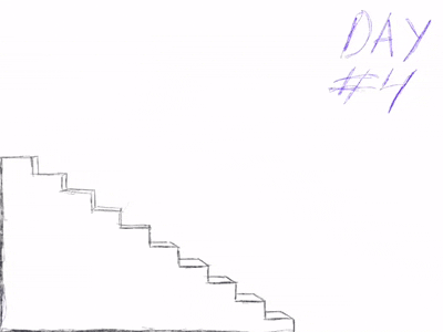 ball down the stairs